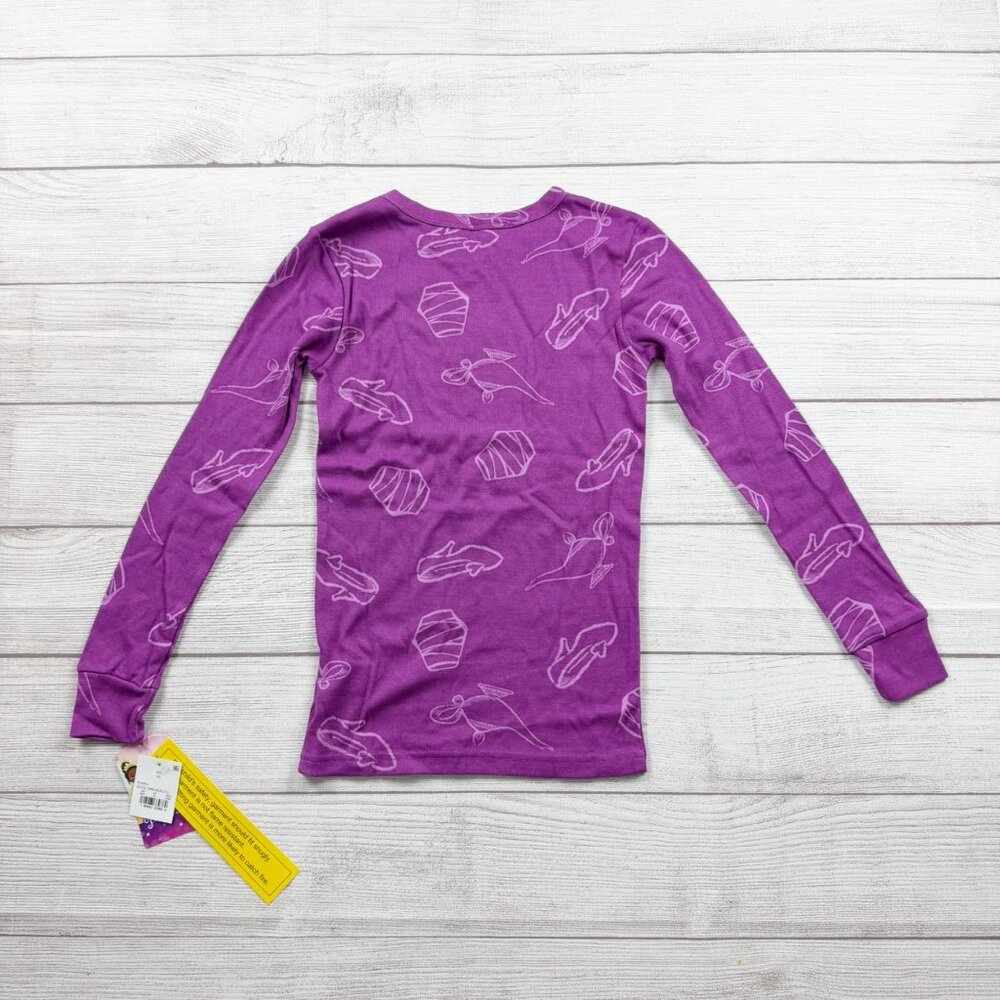 Disney Princess Girls Pajama Set Purple 2-Piece Long Sleeve NWT 10 - Picture 3 of 5